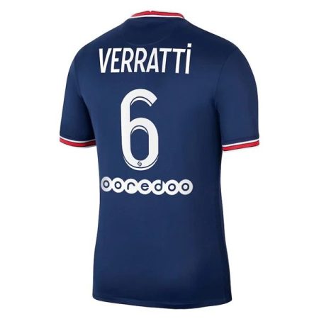 Camisolas de Futebol Paris Saint Germain PSG Marco Verratti 6 Principal 2021 2022